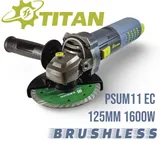 Кутова шліфувальна машина TITAN PSUM11 EC Brushless — фото 1