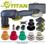Акумуляторна ротаційно-ексцентрикова полірувальна машина TITAN TDA1212B SET — фото 1
