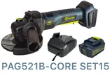 Кутова шліфувальна машина TITAN PAG521B-CORE SET15 Brushless — фото 1
