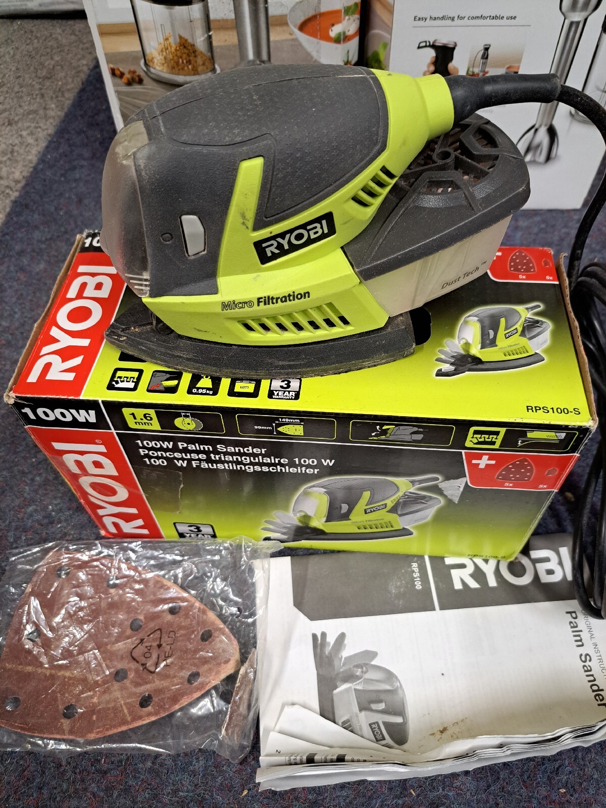 Шліфувальна машина RYOBI RPS100-S — фото 3