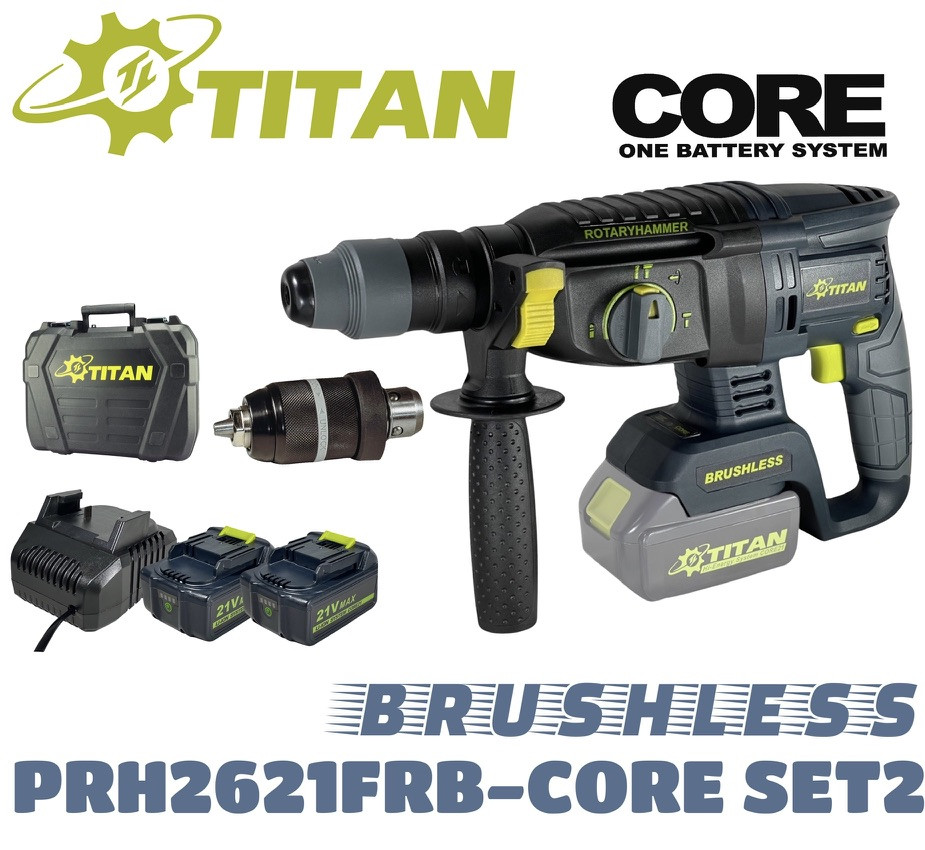 Перфоратор TITAN PRH2621FRB-CORE SET2