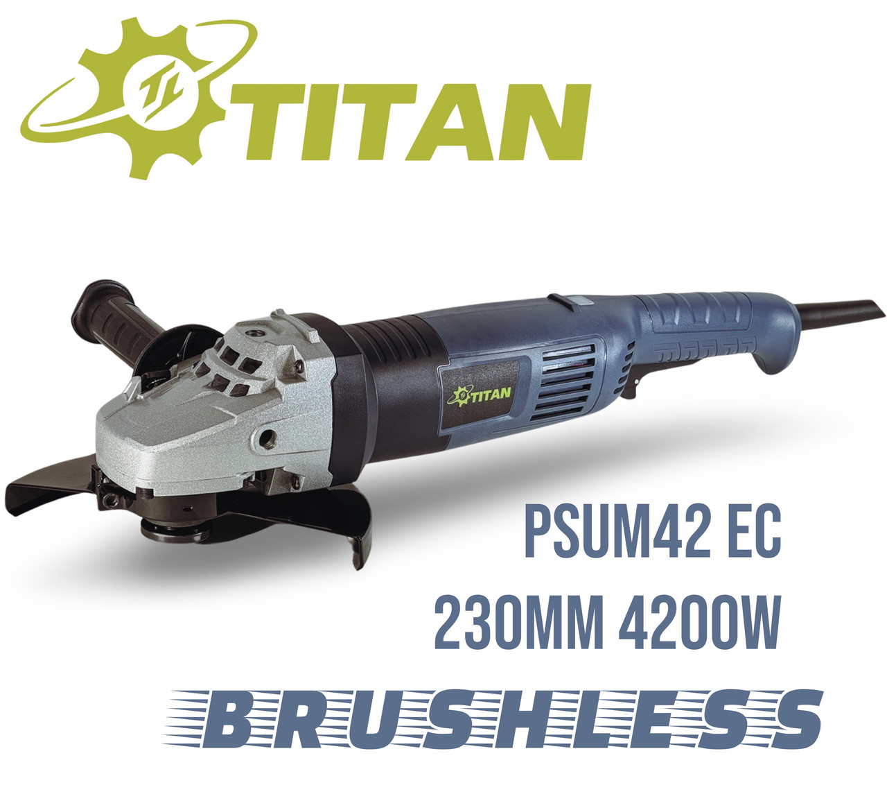 Кутова шліфувальна машина TITAN PSUM42 EC Brushless